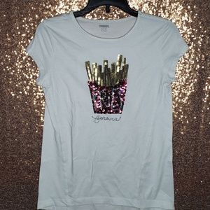 Gymboree "Fries Forever" Sequin Tee